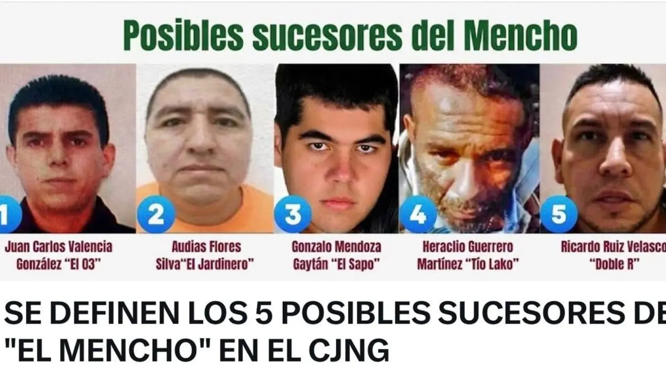 Jefes del Cartel de Jalisco que podrían reemplazar a El Mencho