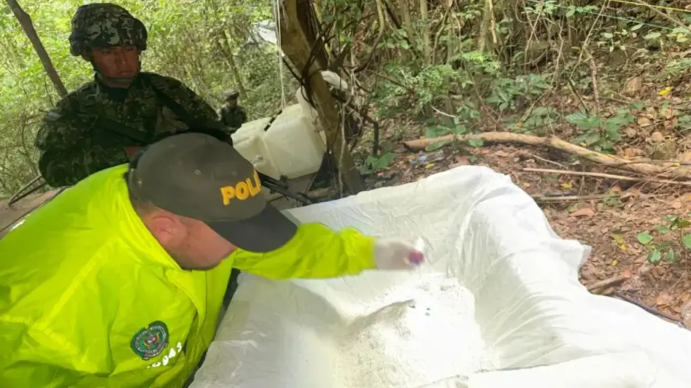 Laboratorio de cocaína en Norte de Santander