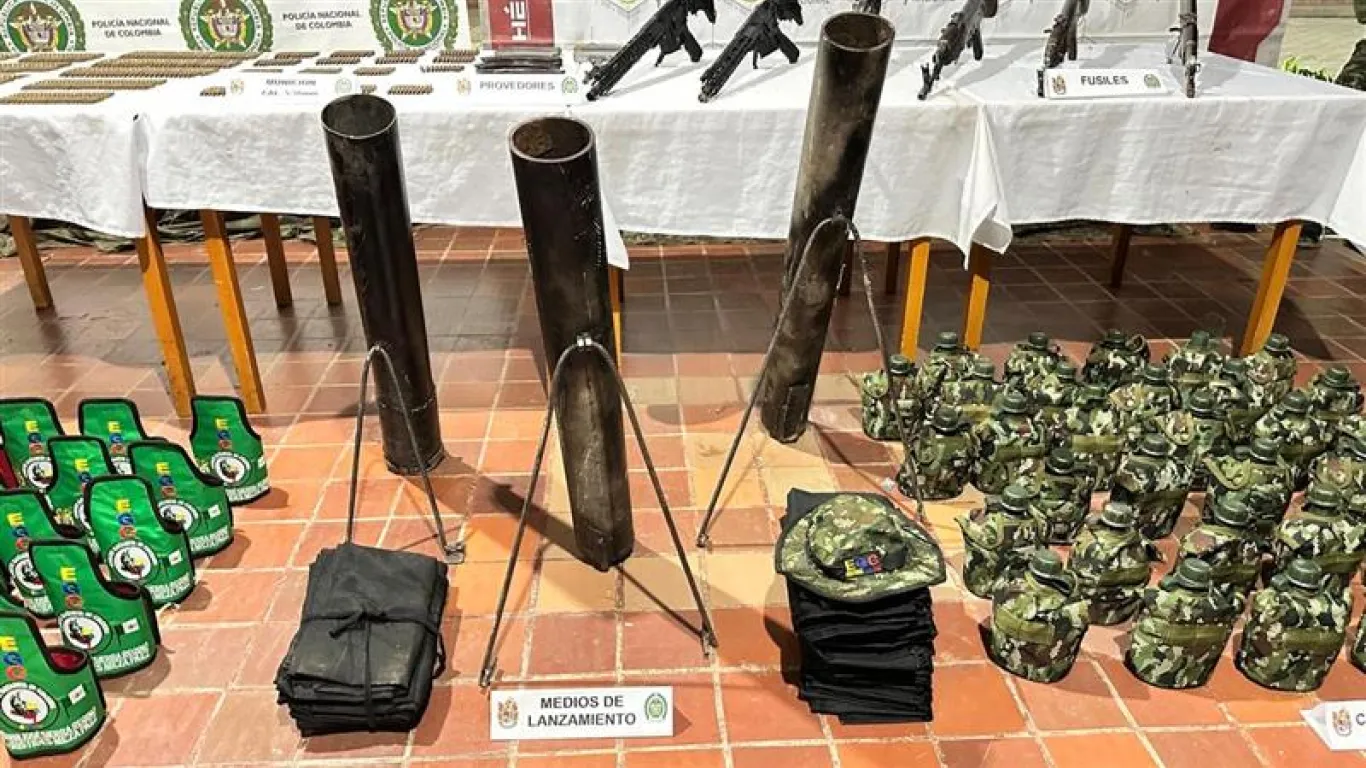 Munición y dotación del Clan del Golfo incautada por las autoridades