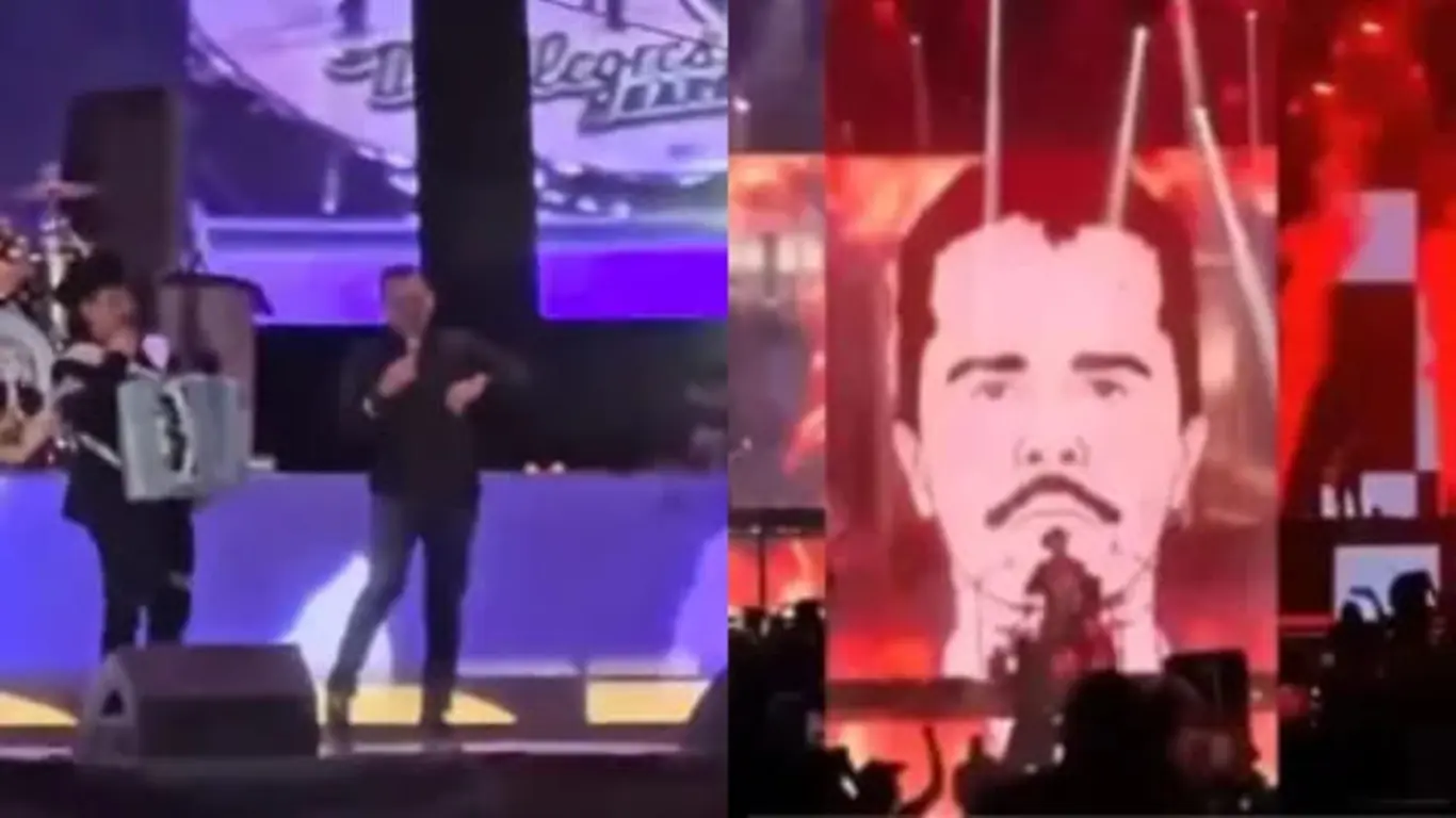 Pedro Segura en fiesta en honor a El Mencho