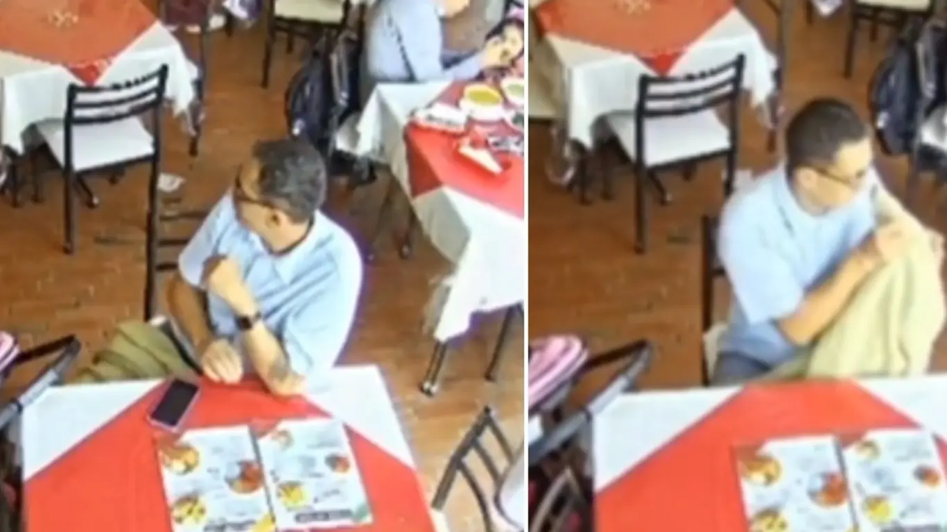  ladrón que se robó un bolso en restaurante en Bogotá