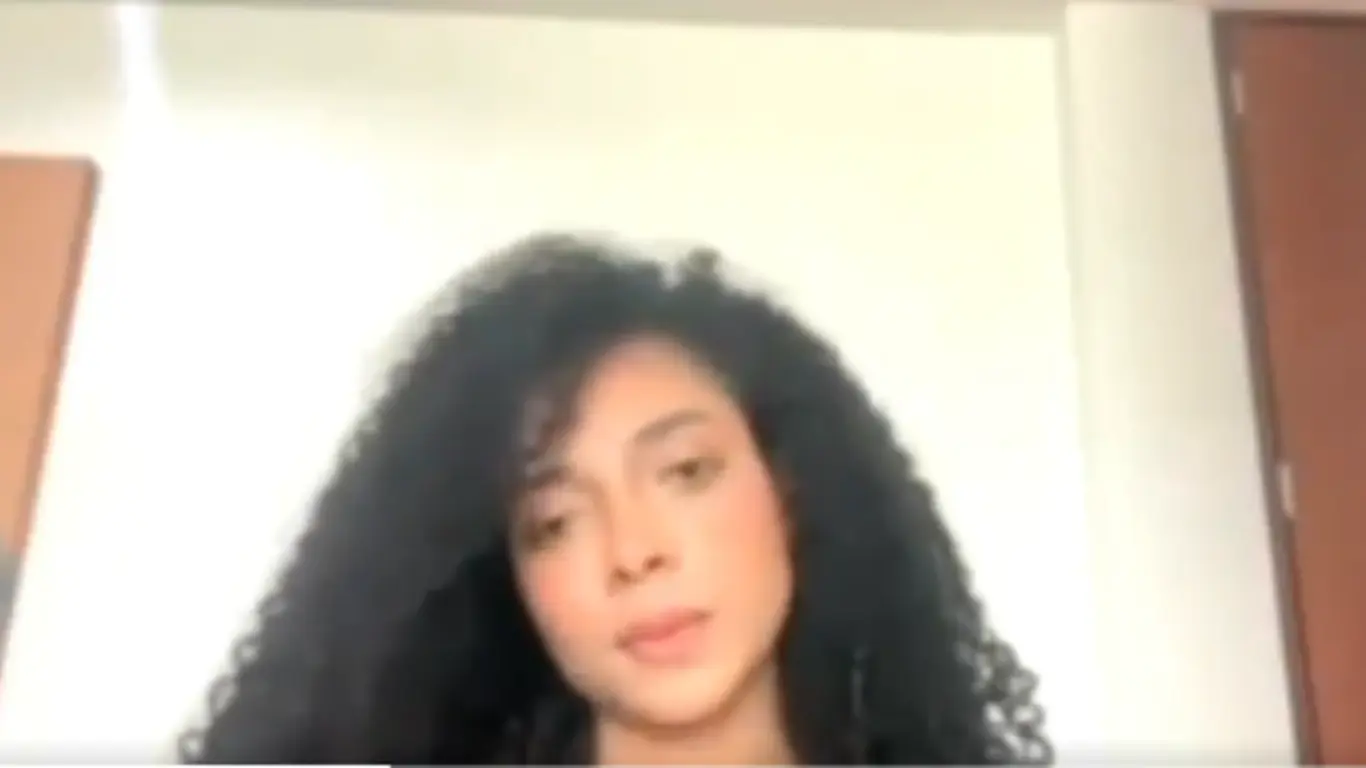 Juliana Guerrero en audiencia con la Fiscalía