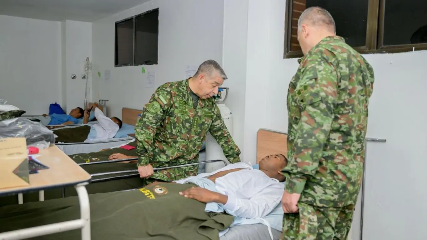 Militares atendidos en el Hospital Militar 