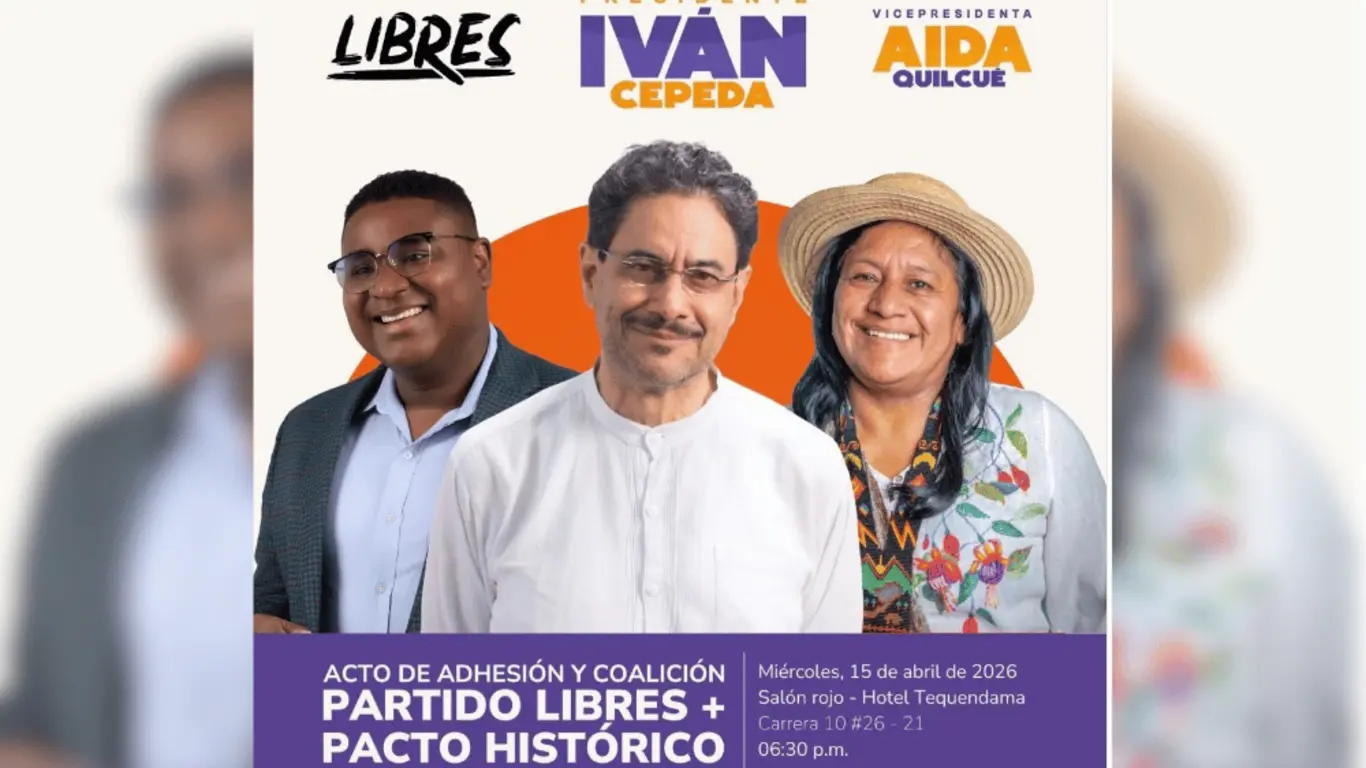 El Partido Libres anunció su respaldo a la candidatura presidencial de Iván Cepeda y Aida Quilcué