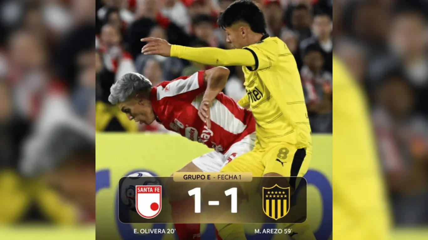 Santa Fe, Junior, Medellín, Tolima y Millonarios debutaron sin triunfos en torneos Conmebol 2026. Resultados, análisis y panorama del fútbol colombiano en la primera fecha.