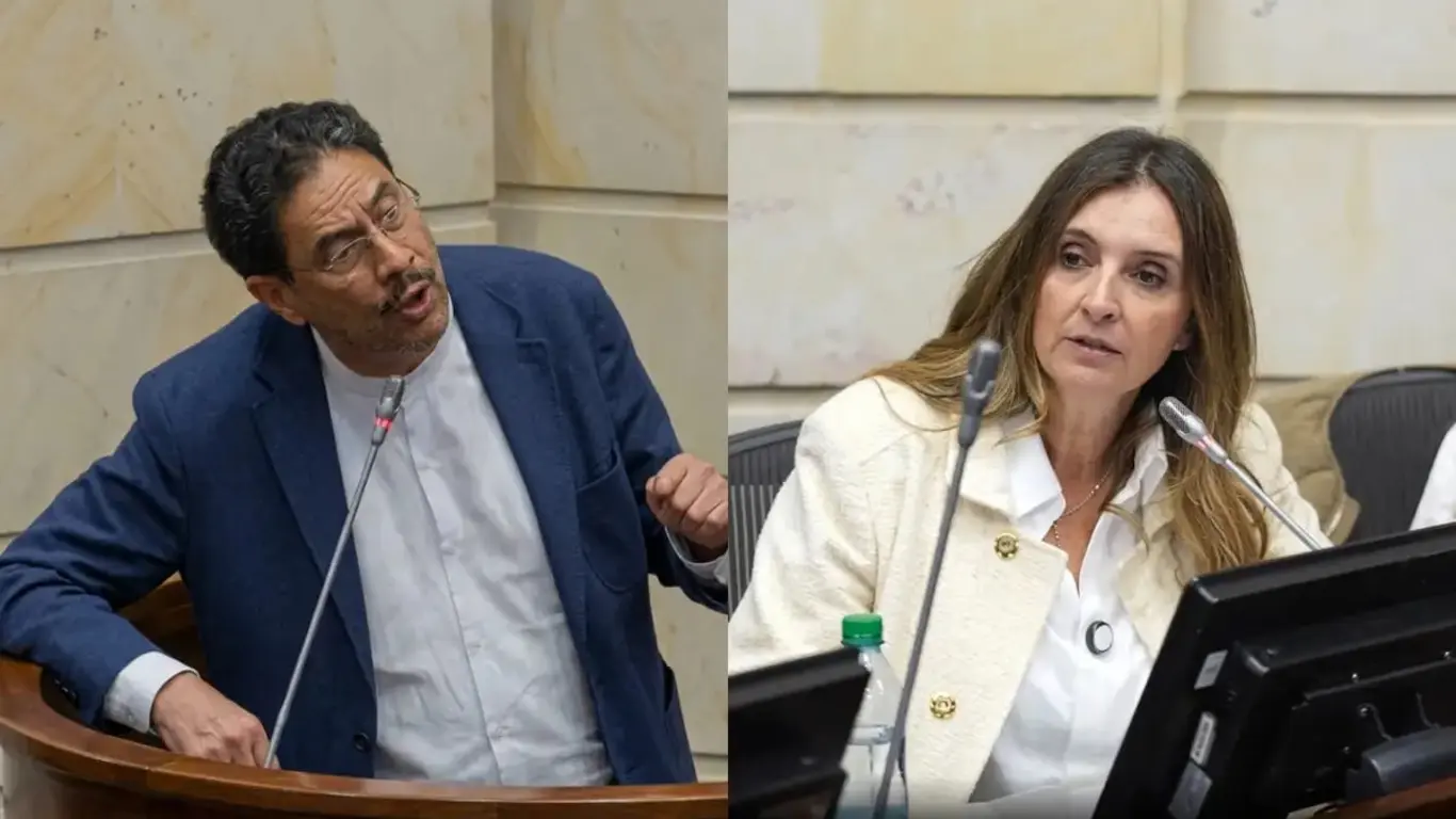 Iván Cepeda y Paloma Valencia en el Senado