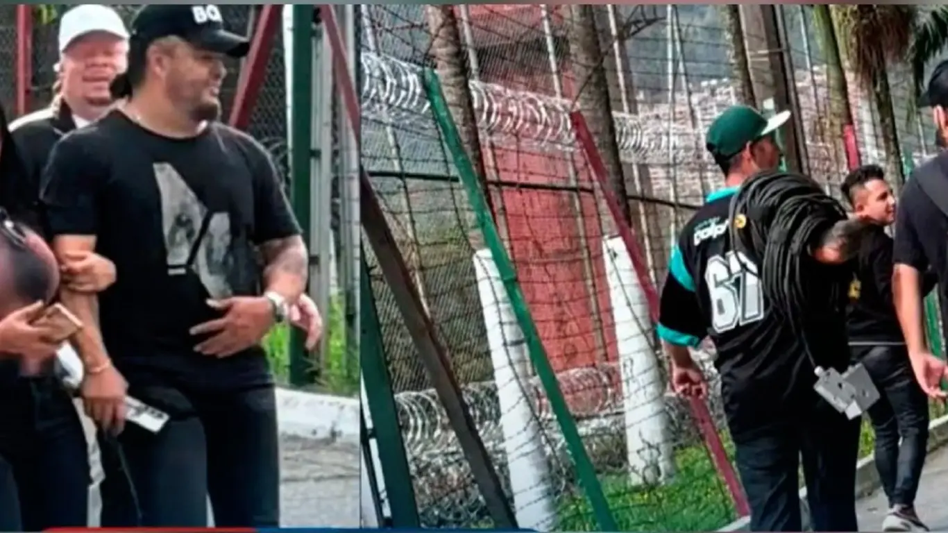 Nelson Velásquez ingresando a la Cárcel La Paz de Itagüí, Antioquia