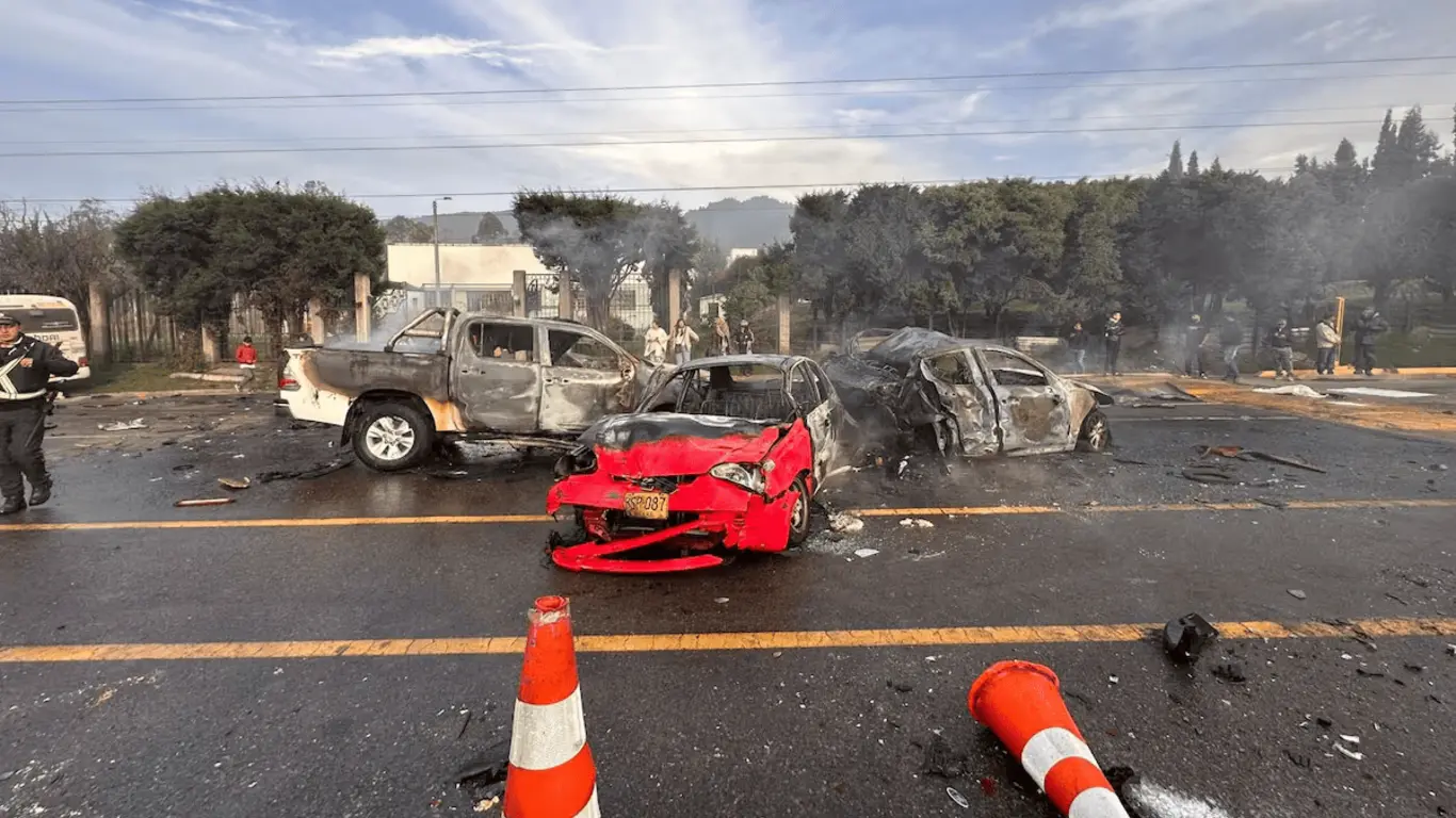 El siniestro vial registrado en el peaje de Casa Blanca, ubicado en la vía que conecta a los municipios de Zipaquirá y Ubaté