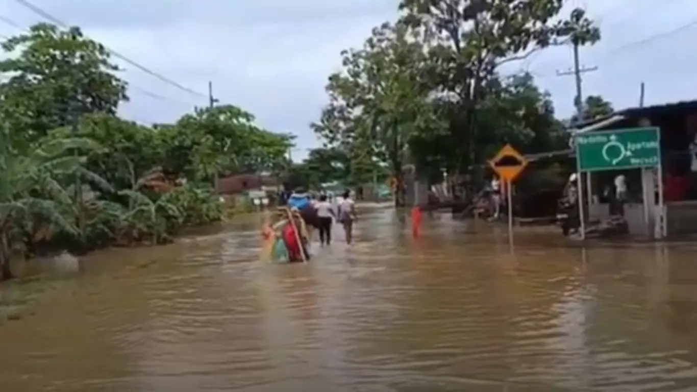 Apartadó bajo el agua