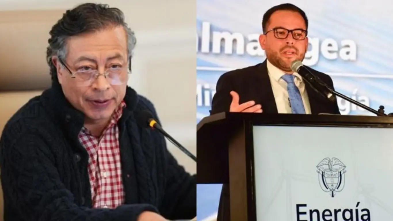 Gustavo Petro y Edwin Palma