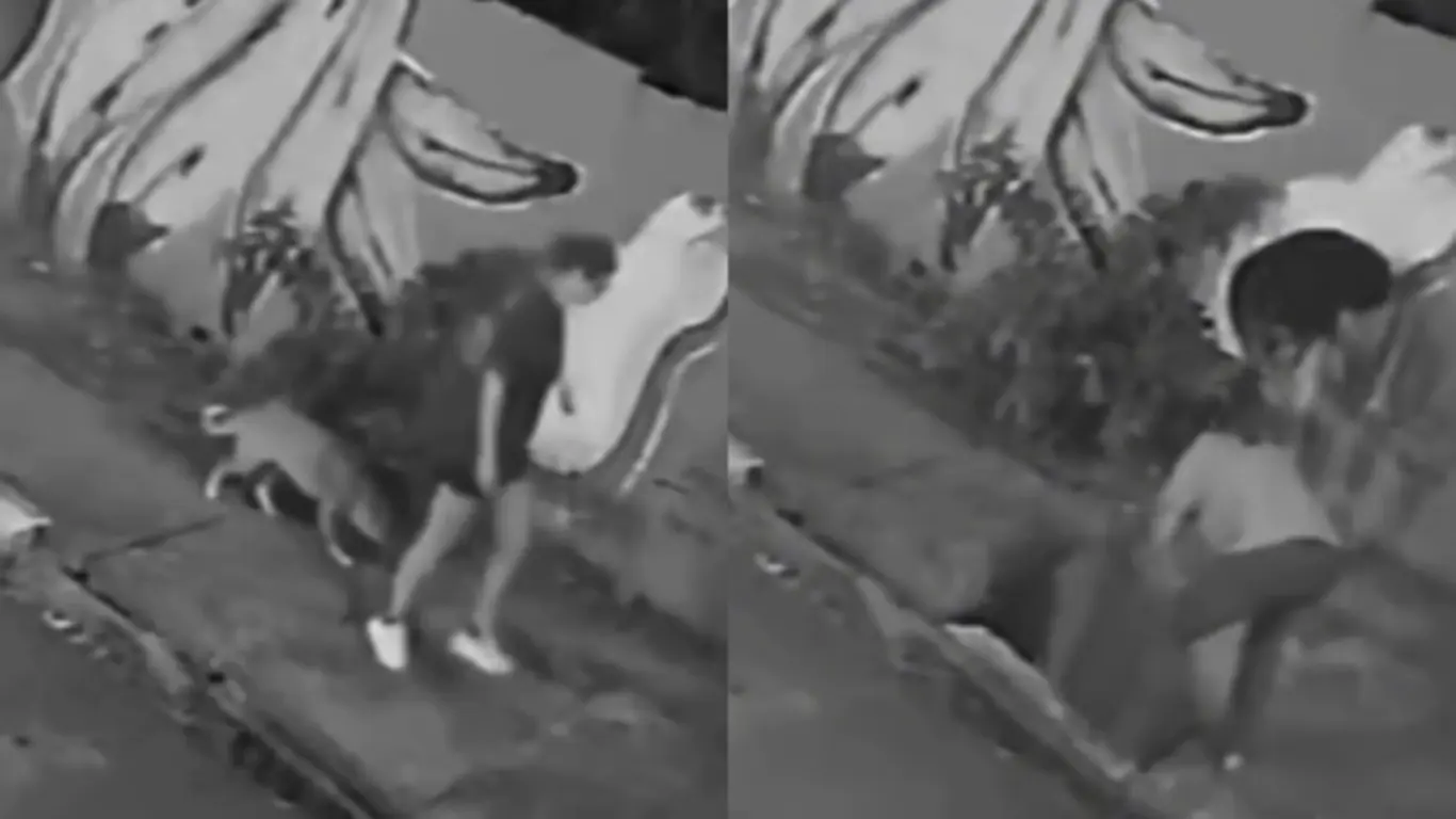 Joven cayó a una alcantarilla en Brasil
