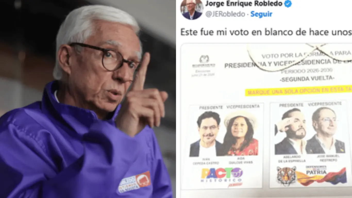Robledo publica foto de su voto 