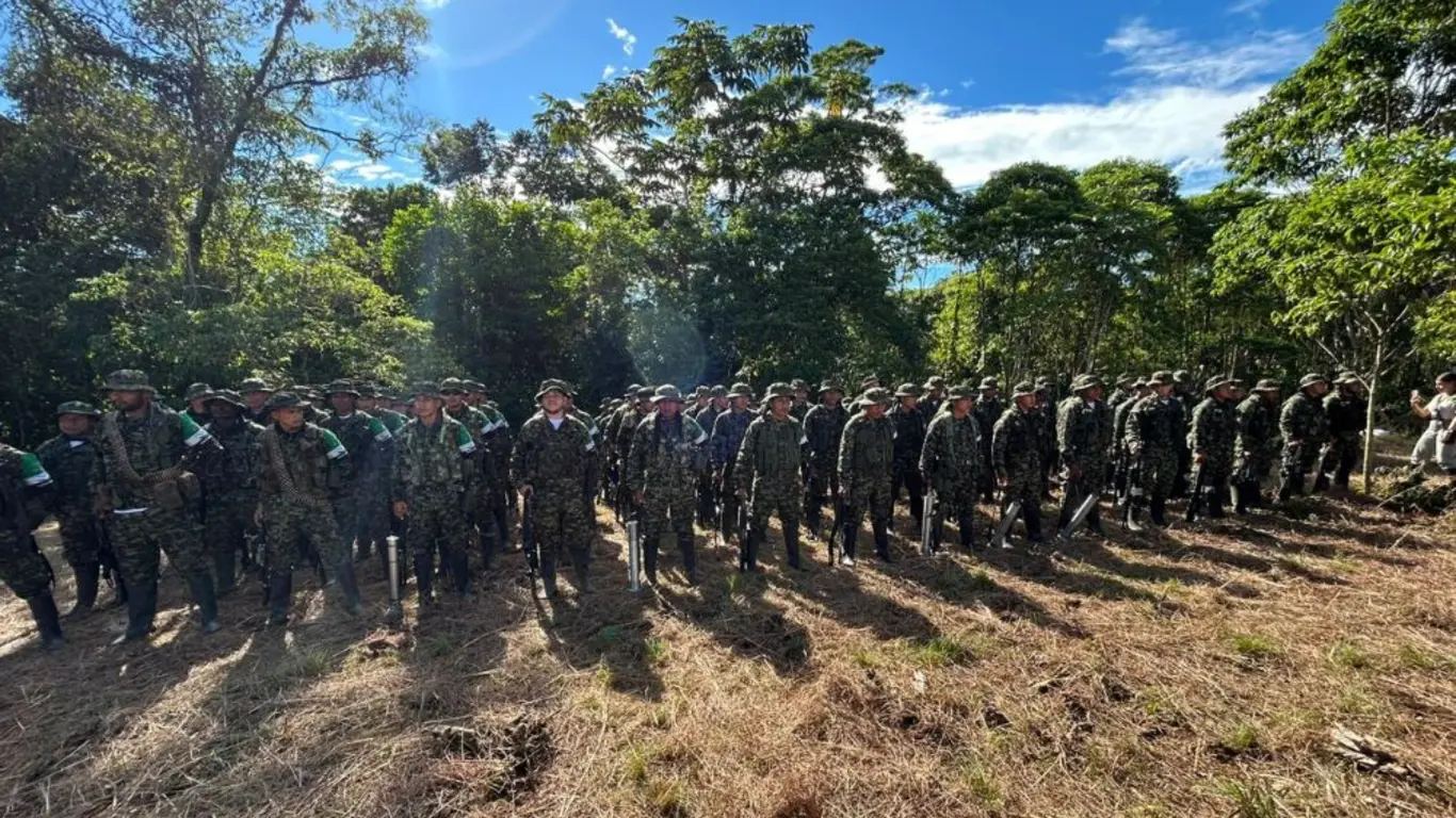 99 integrantes de la disidencia Coordinadora Nacional Ejército Bolivariano ingresaron a la Zona de Ubicación Temporal en Putumayo