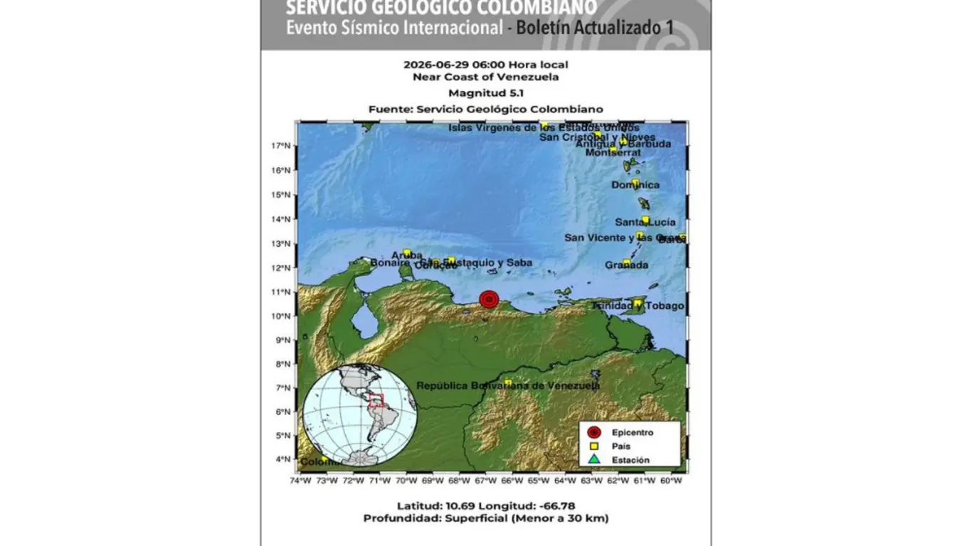 sismo 5.1 venezuela 290626