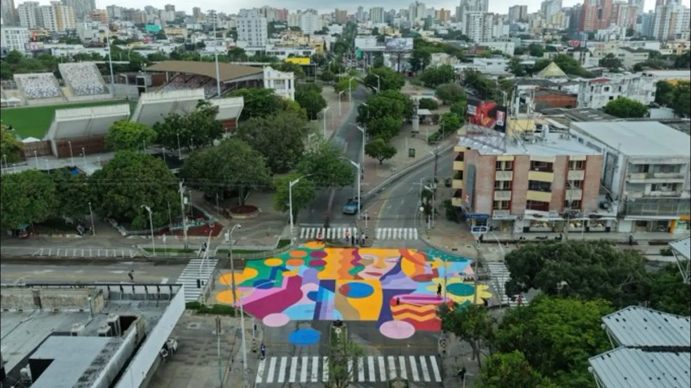 Transformación de la calle 72 con carrera 46 de Barranquilla