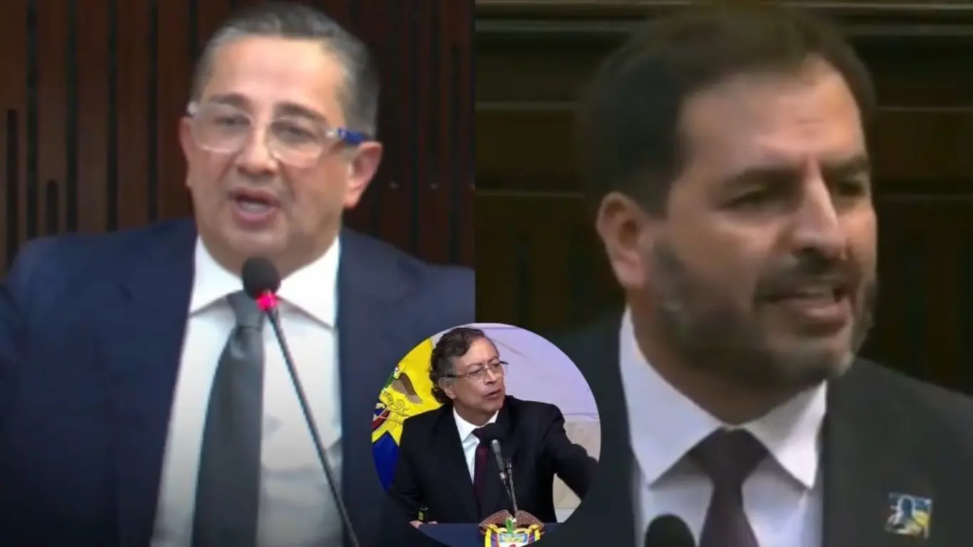 Julio César Triana, Andrés Forero y Gustavo Petro