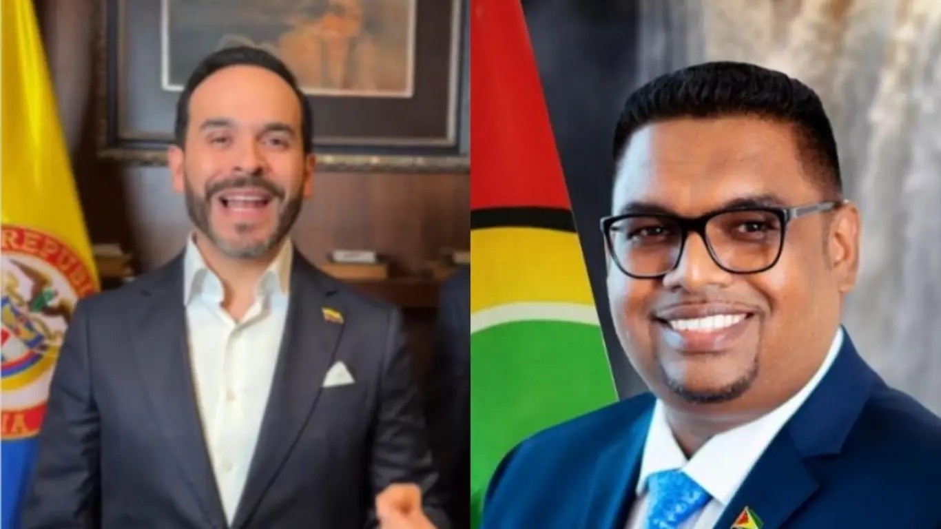Abelardo De la Espriella y Mohamed Irfaan Ali
