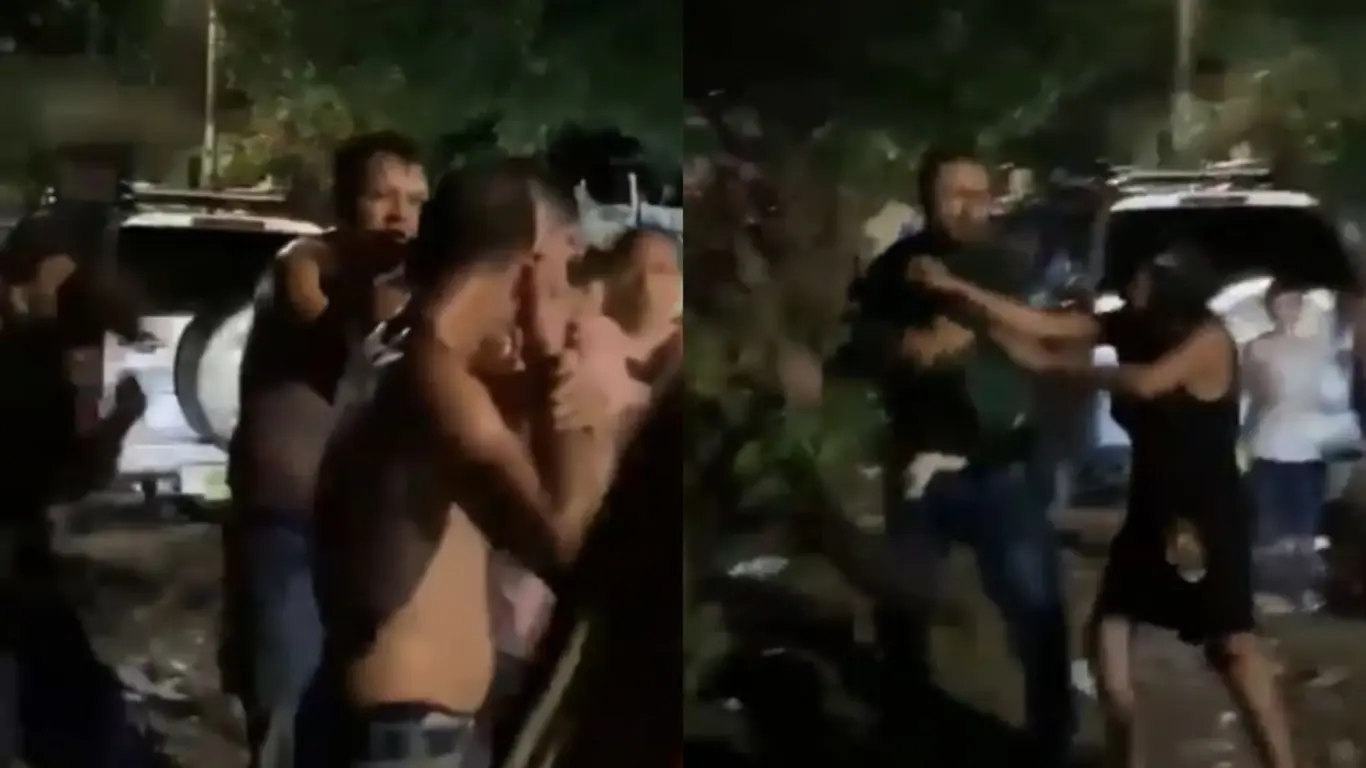 hombre habría usado un perro para golpear a otra persona
