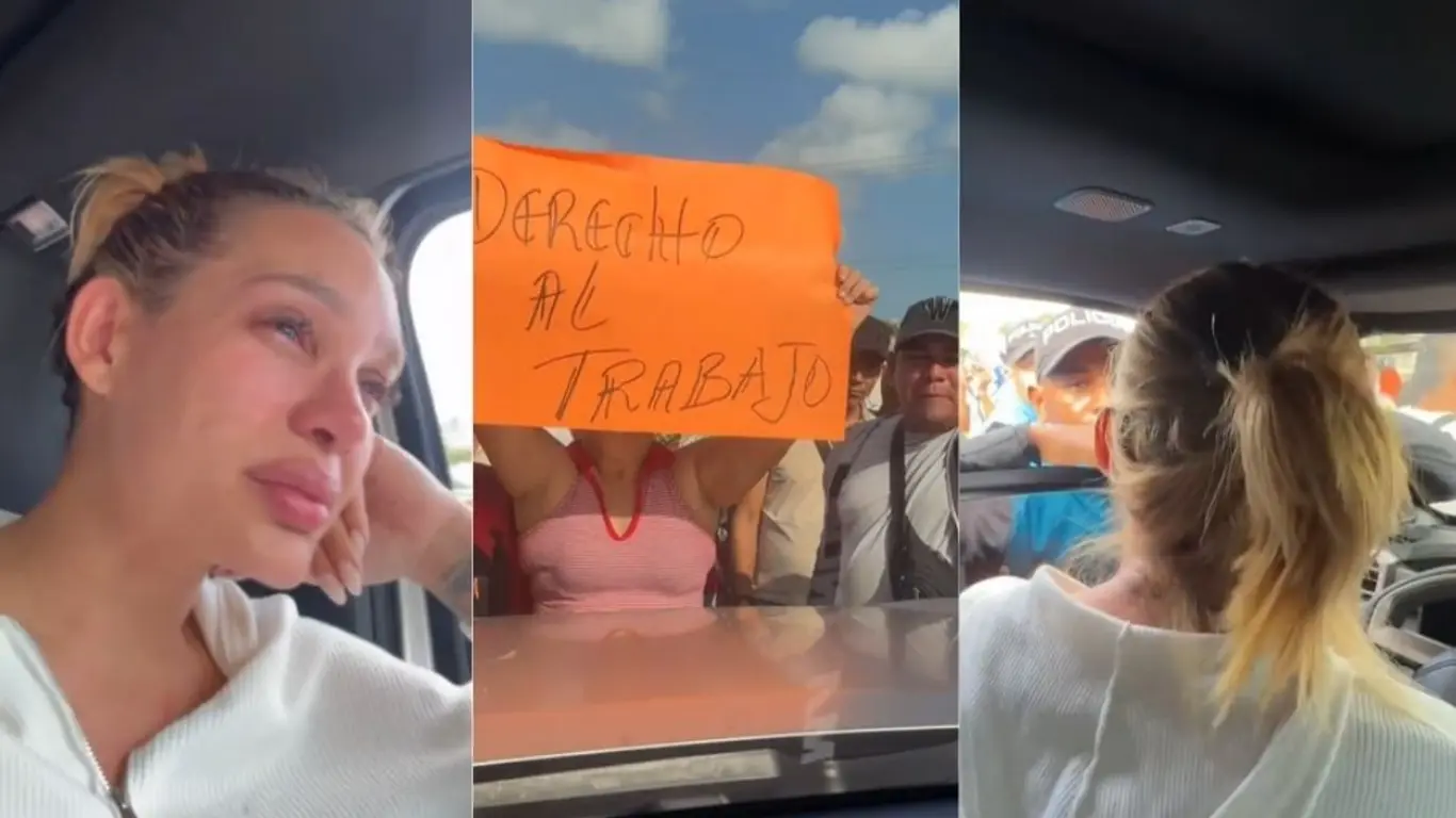 Andrea Valdiri fue insultada por manifestantes en La Guajira