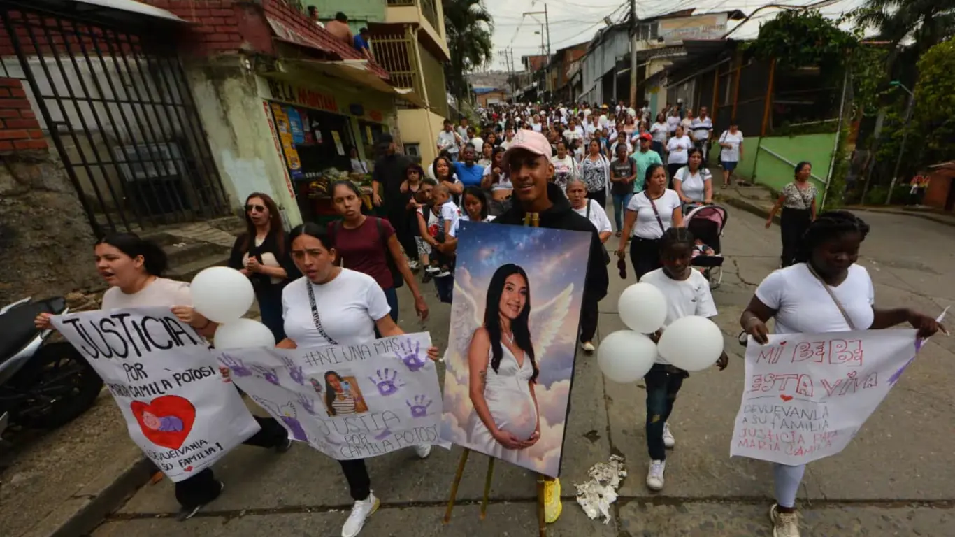 Cali marcha para exigir justicia por María Camila Potosí 