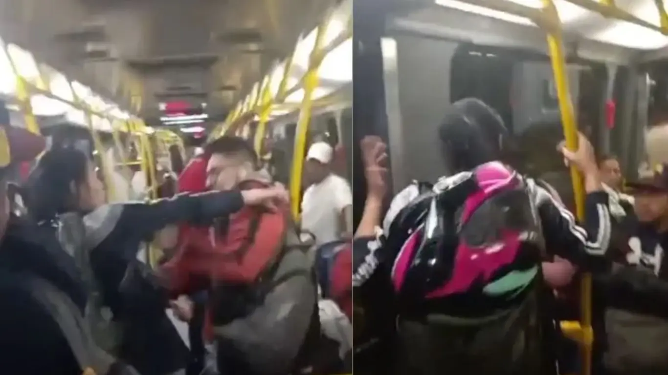 mujer presuntamente embriagada en TransMilenio