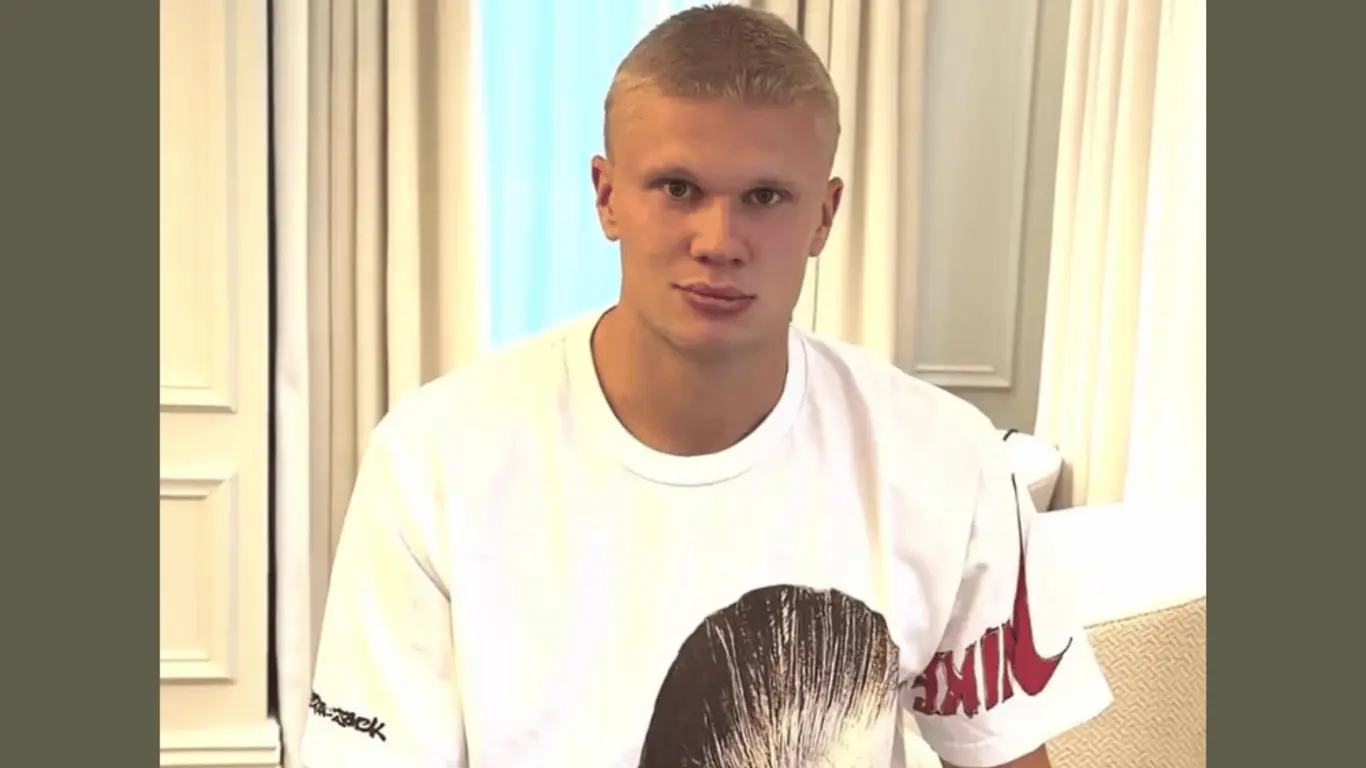 Erling Haaland sorprende con radical cambio de look