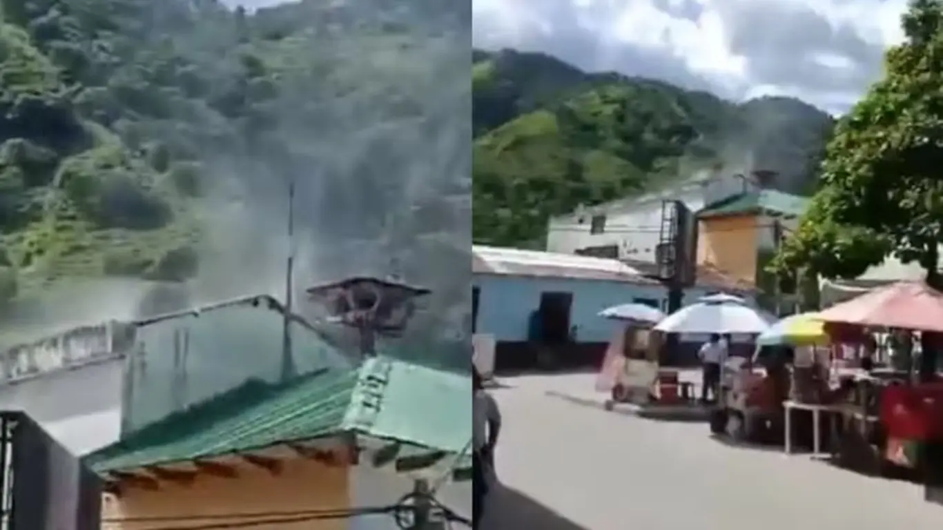 FARC atacaron con drones la Alcaldía de Rioblanco