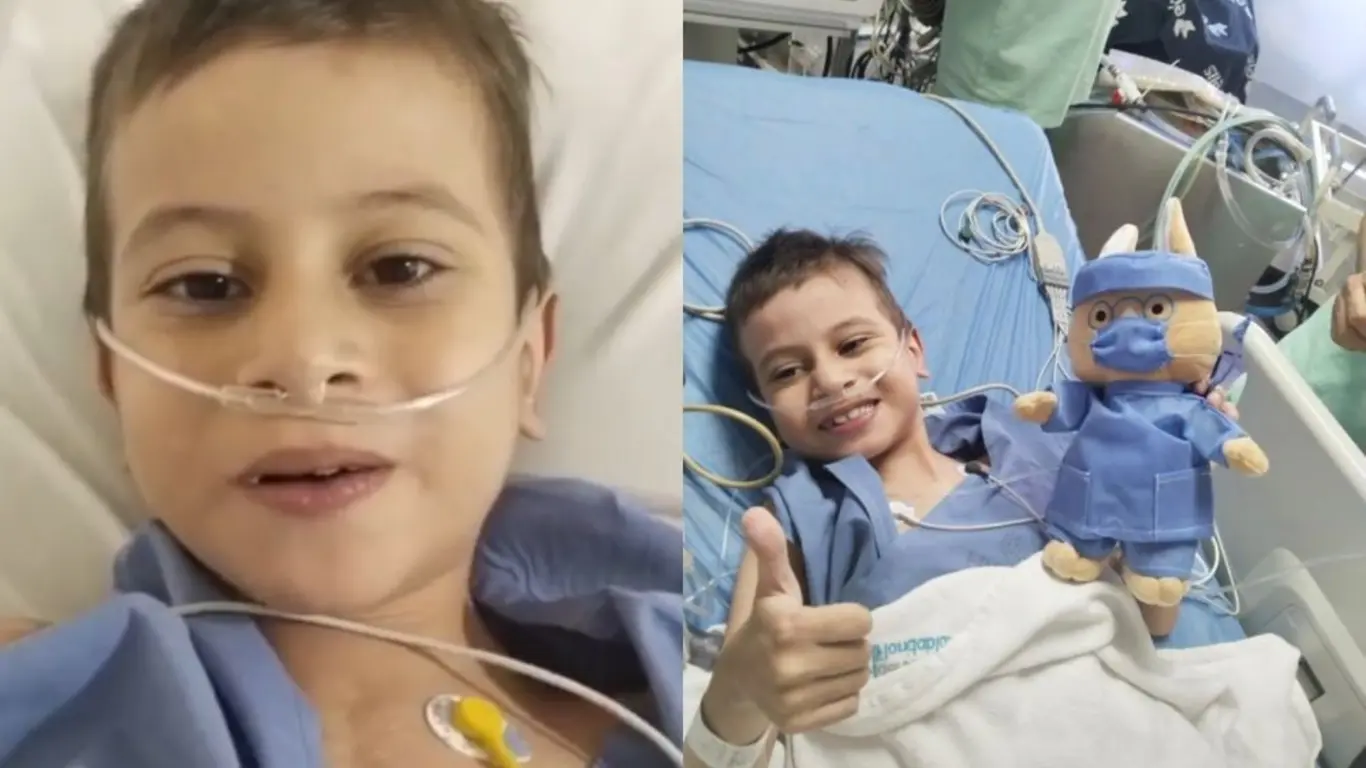 Lucas Murillo, niño que pidió ayuda al presidente Abelardo de la Espriella, superó cirugía de corazón abierto