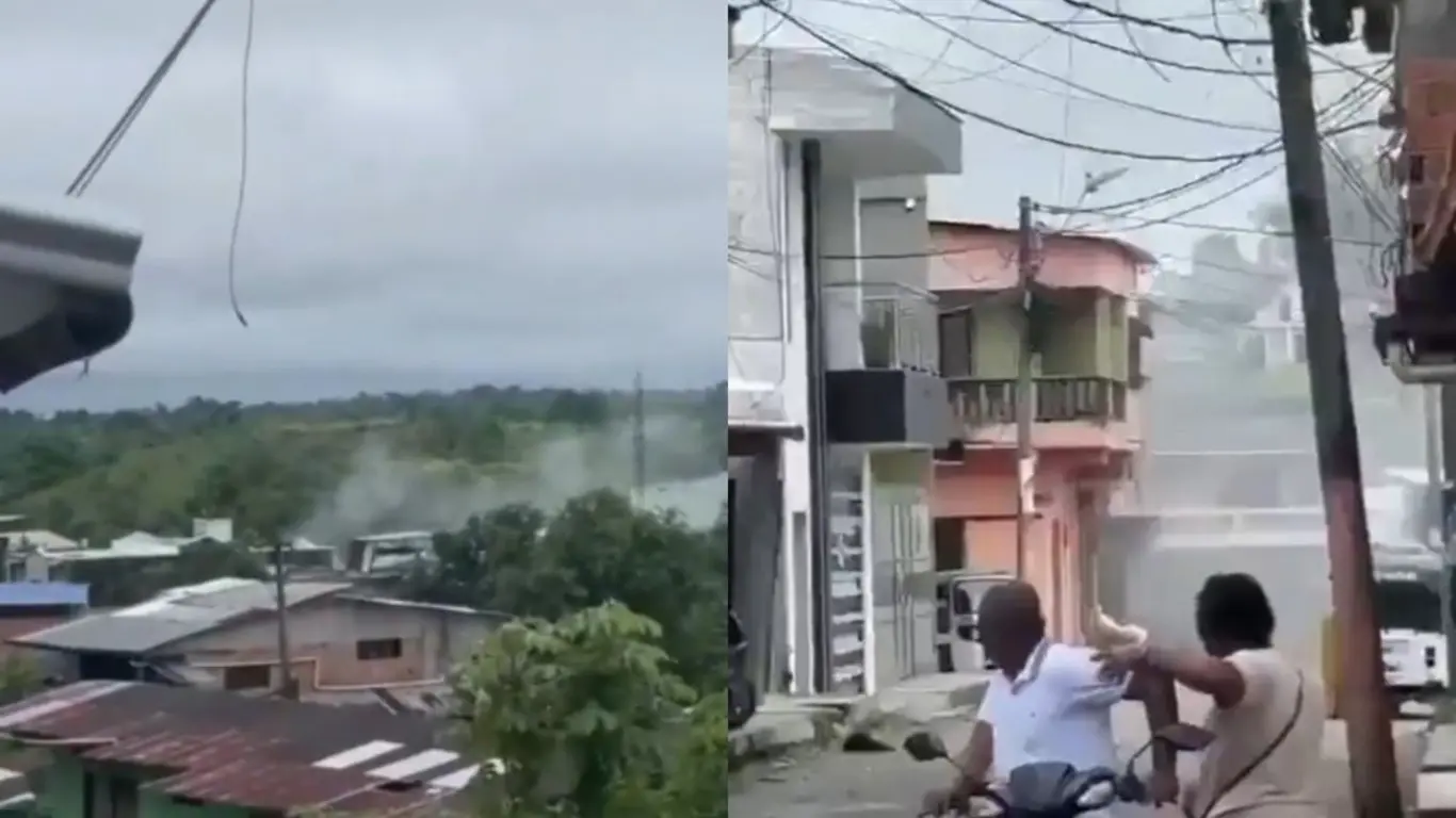 Atacan con drones y explosivos estación de Policía de Condoto, Chocó