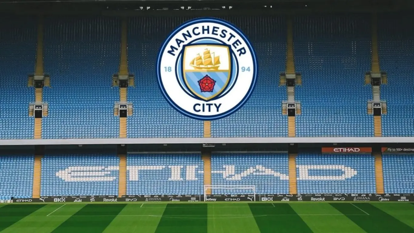 Escudo y Estadio del Manchester City