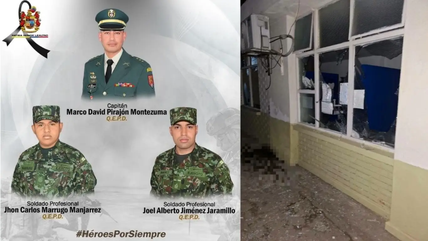 Tres militares murieron tras ataque con drones contra batallón en Ocaña