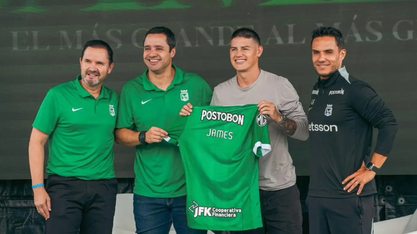 James Rodríguez fue presentado en Atlético Nacional
