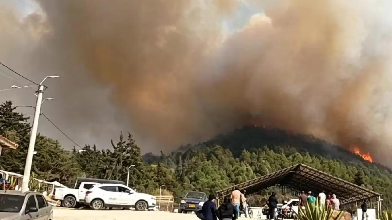 Villa de Leyva en llamas