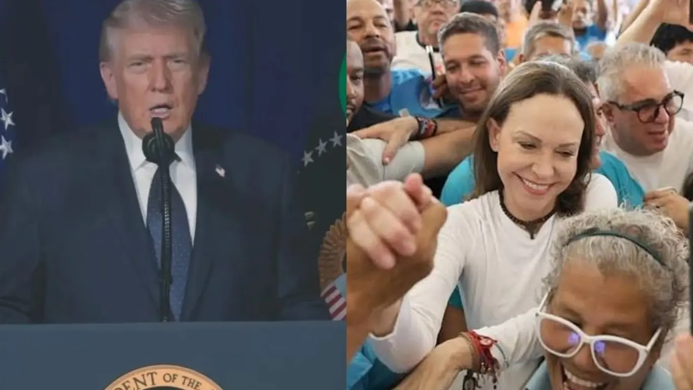 Donald Trump y Maria Corina Machado