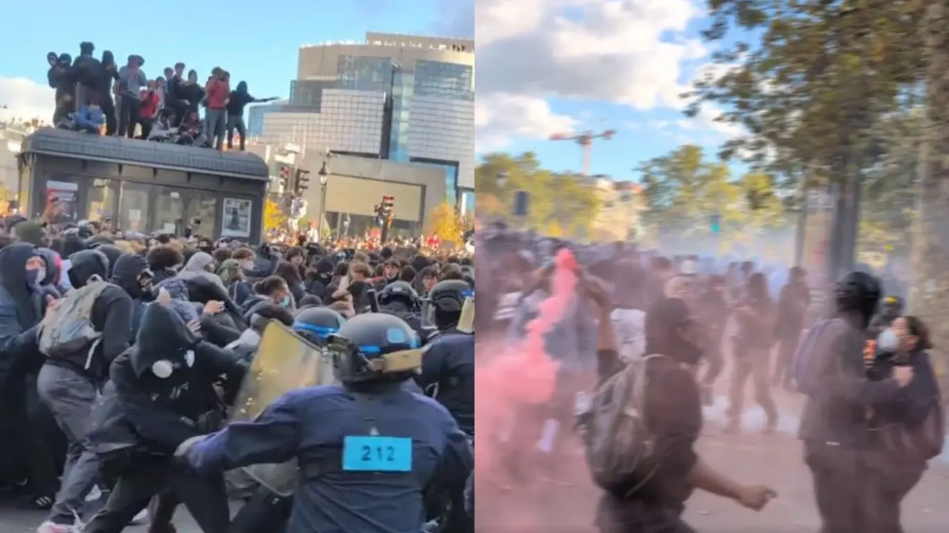 Disturbios en Paris, Francia