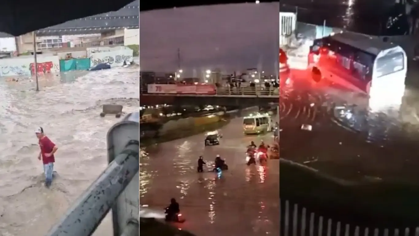 Fuertes lluvias provocaron inundaciones y caos vial en Soacha