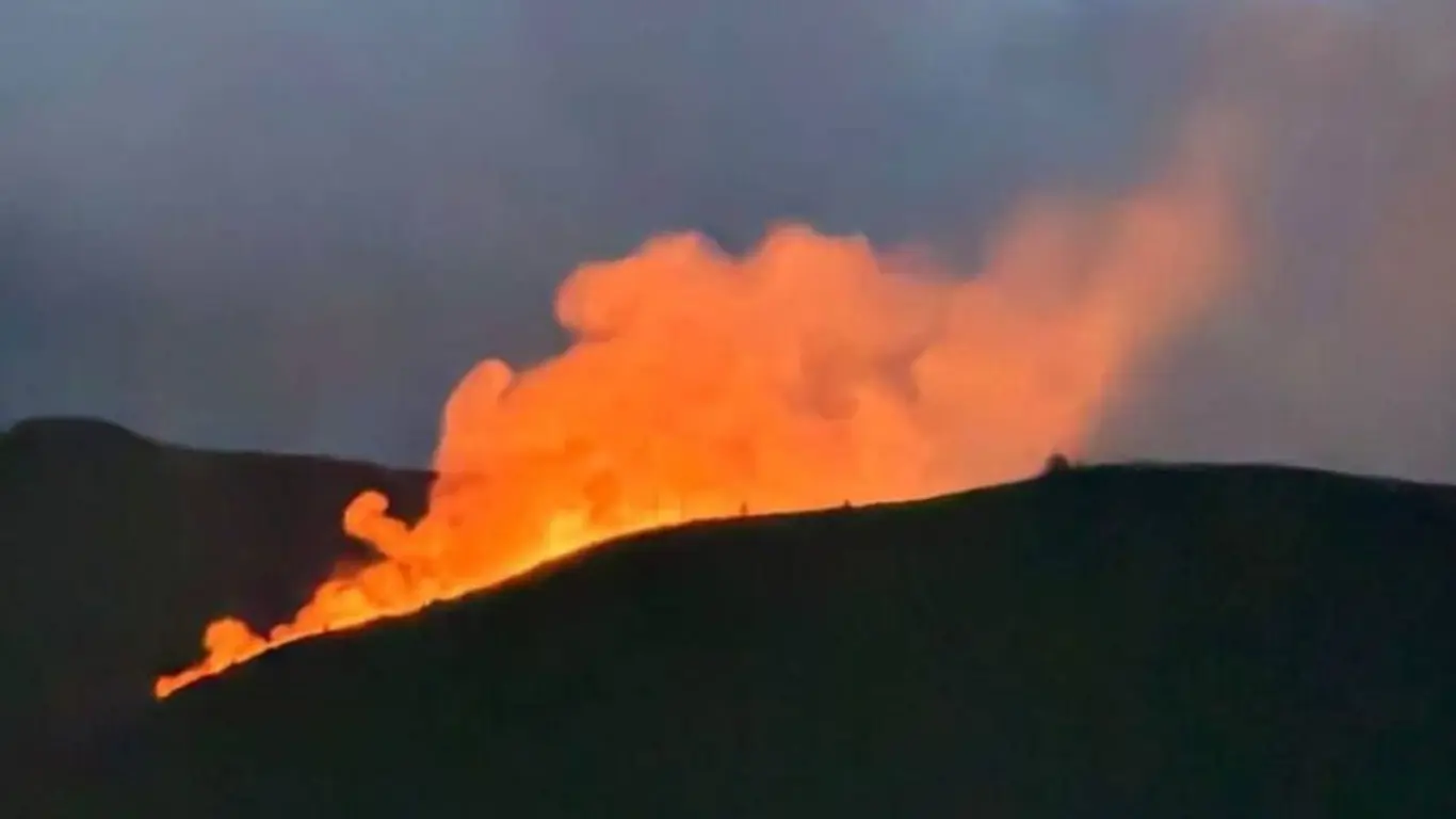 Incendio forestal en la vereda La Capilla, sector El Boquerón, Villa de Leyva