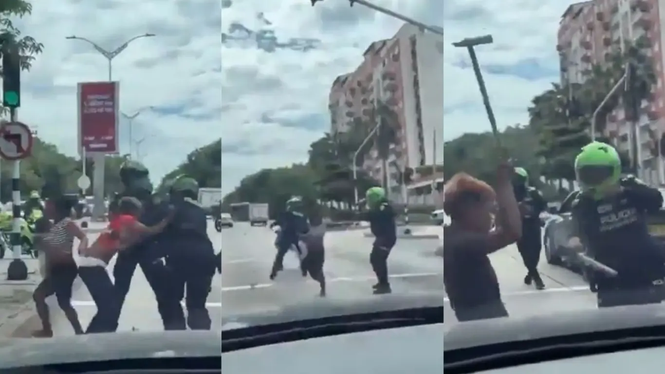 Enfrentamientos entre indígenas y Policía en Barranquilla
