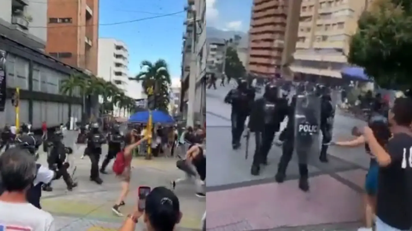 En fuertes disturbios terminó protesta en Ibagué: hubo enfrentamientos y detenciones