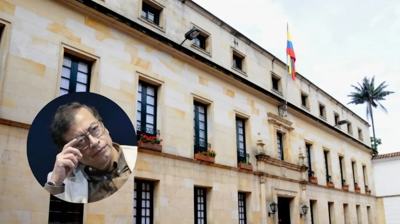 Sede de la Cancillería y Gustavo Petro