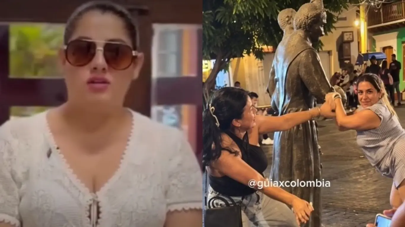 Turista que dañó estatua en Cartagena se disculpó