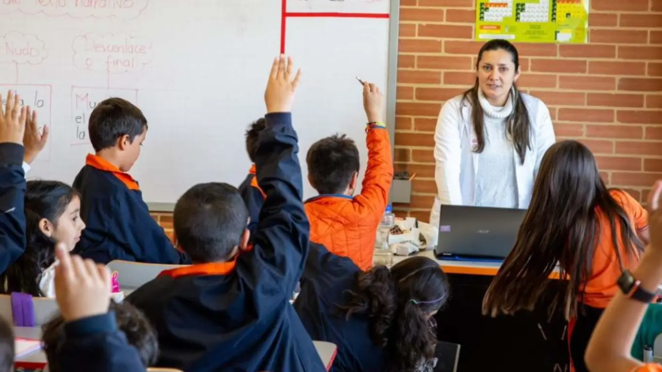 Niños en clase