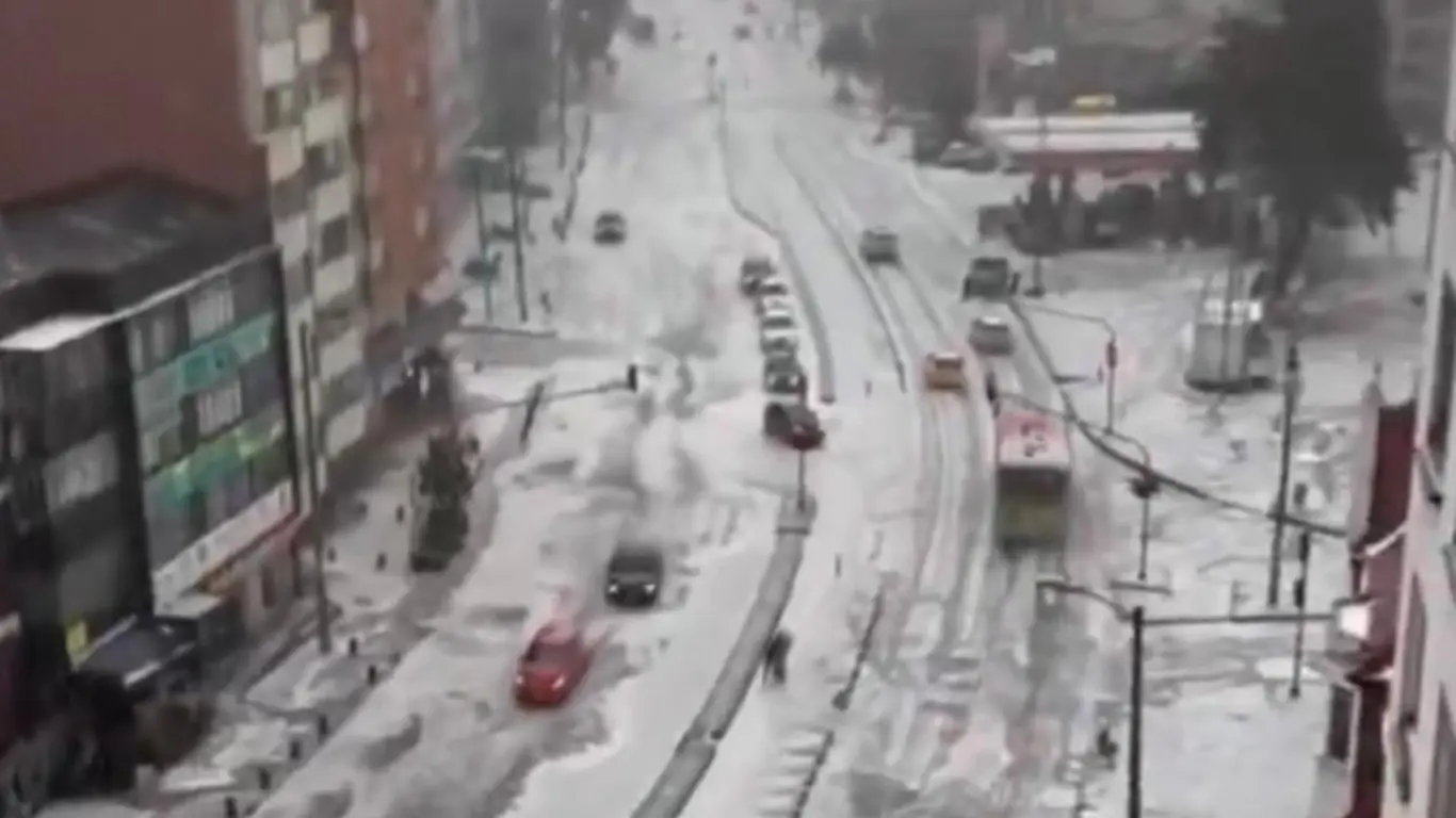 Granizo en Bogotá
