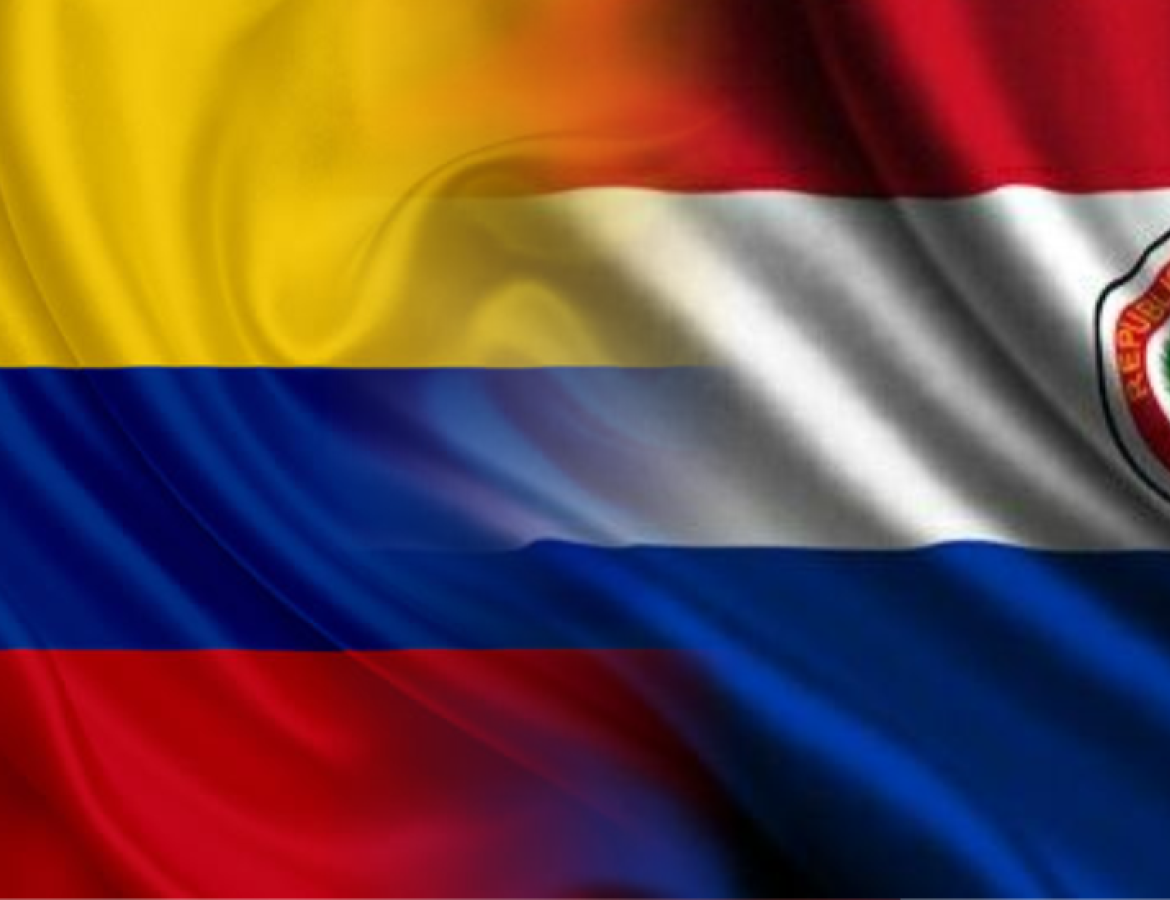 PARAGUAY Y COLOMBIA BANDERA 1