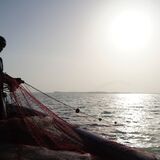 Pescador artesanal colombiano