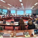 Reunión en instancias de la Unión Europea en la ciudad de Bruselas