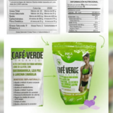 Café Verde Orgánico alto contenido en fibra natural libre de gluten