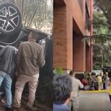 Vehículo cae desde segundo piso en el Club El Nogal 
