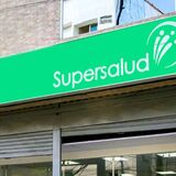 Letrero de una oficina de Supersalud