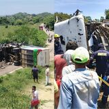 Accidente de bus escolar en zona rural de Morroa, Sucre